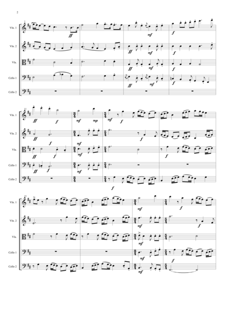 Sweet Suite For String Quintet Scores Only Page 2