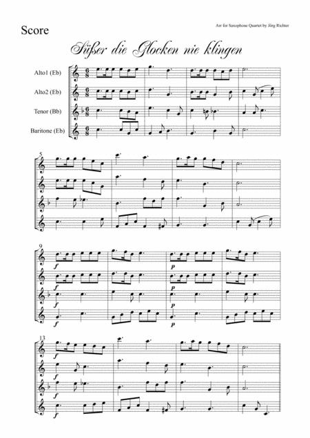 Sweeter The Bells Never Sound Ser Die Glocken Nie Klingen For Saxophone Quartet Page 2