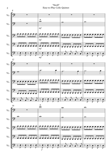 Swell Easy Cello Quintet Page 2