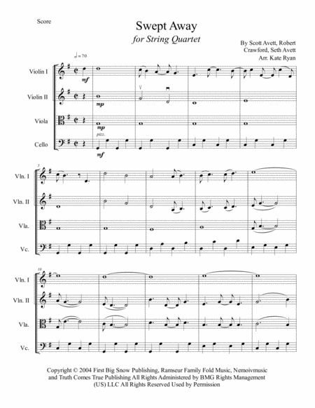 Swept Away String Quartet Page 2