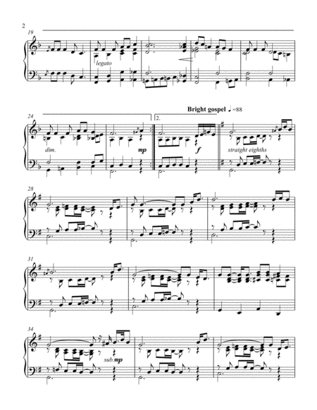 Swing Low Sweet Chariot Jazz Piano Solo Page 2