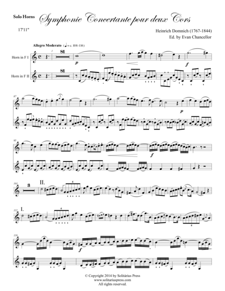 Symphonie Concertante For 2 Horns Page 2