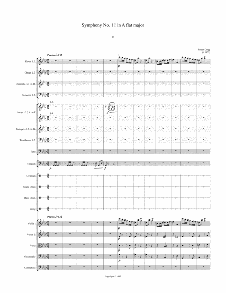 Symphony No 11 In A Flat Major Score And Parts Page 2