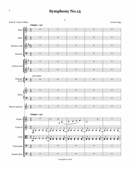 Symphony No 15 Score And Parts Page 2