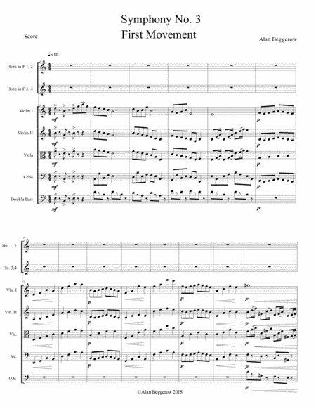 Symphony No 3 For Horns And Strings Page 2