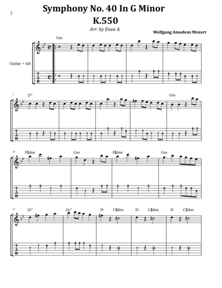 Symphony No 40 In G Minor Page 2