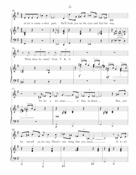 T A Woman For Voice And Piano Page 2