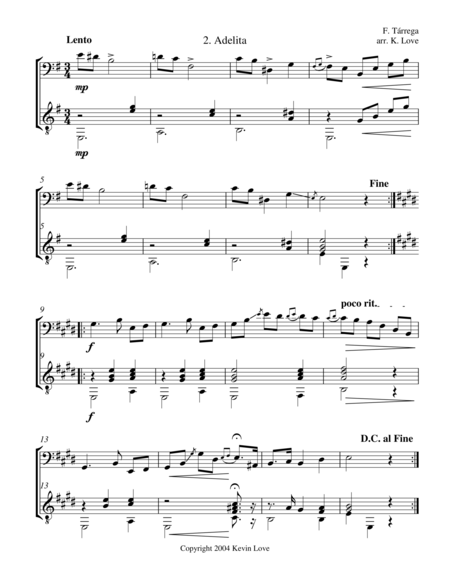 T For Two Cello And Guitar Score And Parts Page 2