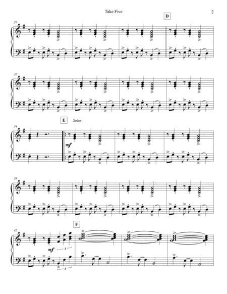 Take Five Strings Electric Piano Page 2