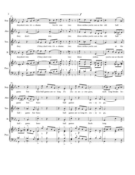Take Me Out To The Ball Game For Satb Op 32 2 Page 2