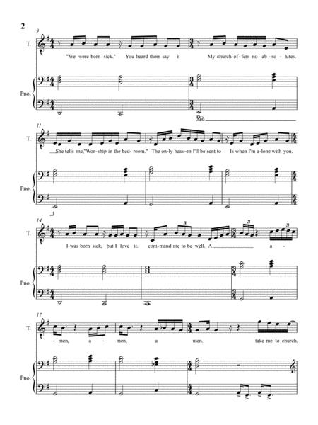 Take Me To Church For Voice And Piano Accompaniment Page 2