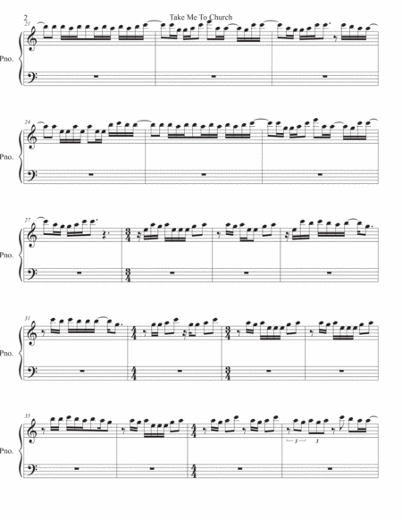 Take Me To Church Piano Easy Key Of C Page 2