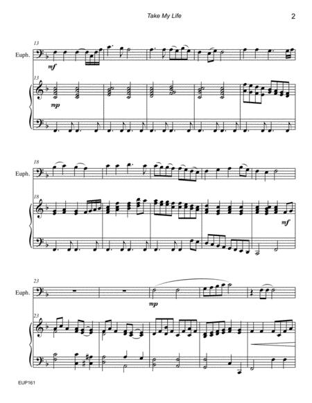 Take My Life And Let It Be Euphonium Solo Trombone Baritone Tc With Piano Page 2