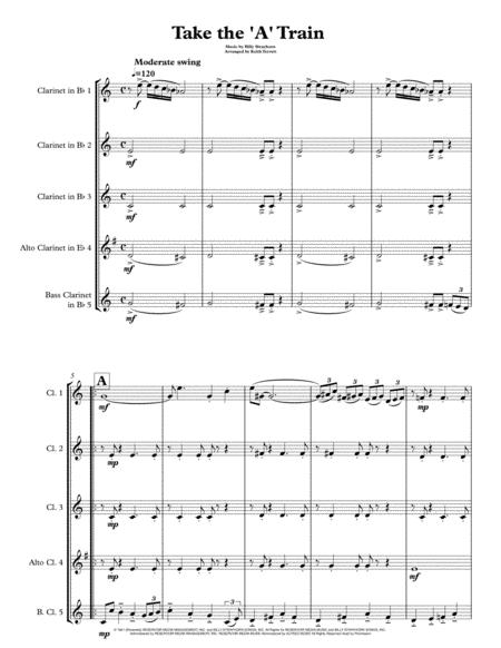 Take The A Train For Clarinet Quintet Page 2