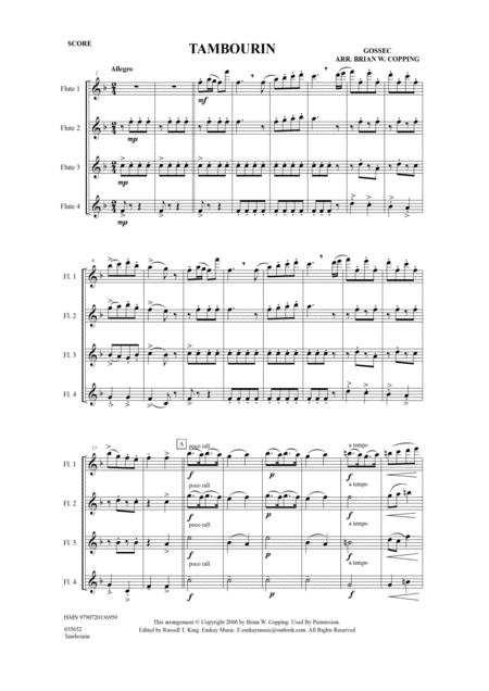 Tambourin Flute Quartet Page 2
