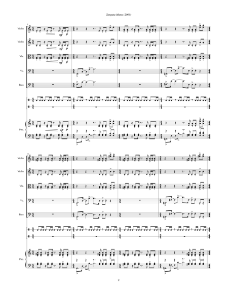 Tangata Manu 2009 For Piano Percussion And String Quintet Page 2