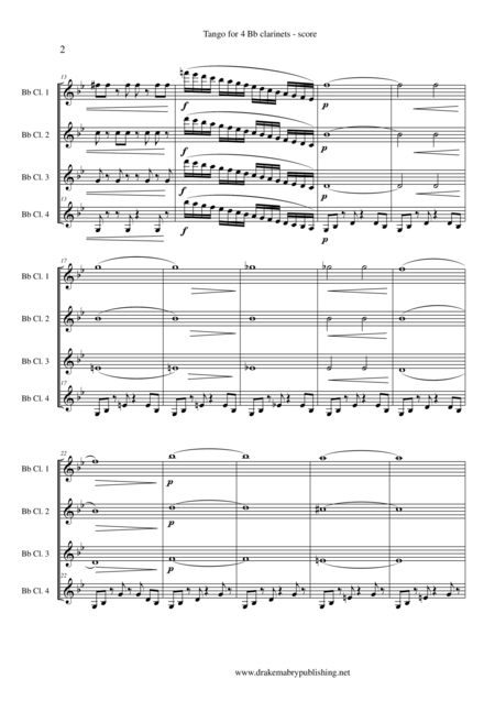 Tango 4 Bb Clarinets Page 2