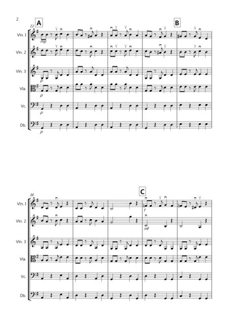 Tango Al Fresco For Beginning String Orchestra Page 2
