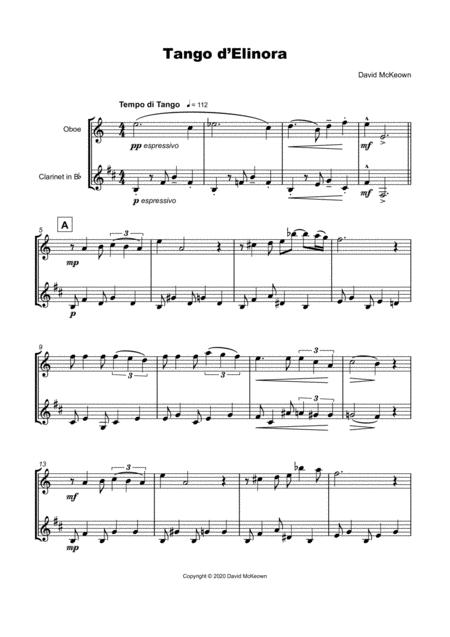 Tango D Elinora For Oboe And Clarinet Duet Page 2