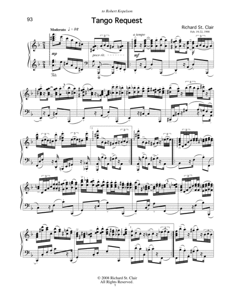 Tango Request For Solo Piano Page 2