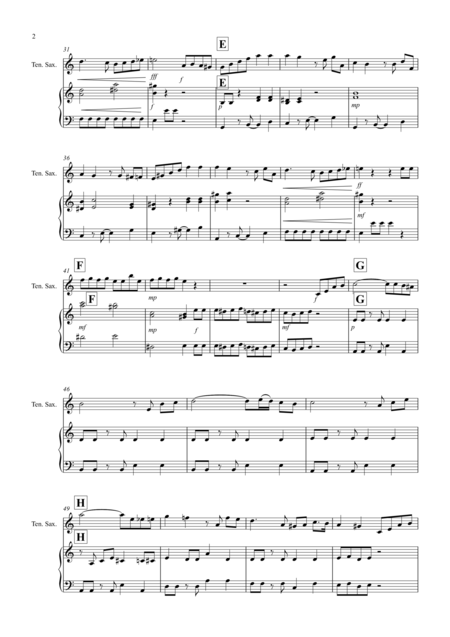 Tasty Tango For Tenor Saxophone And Piano Page 2