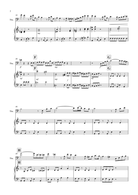 Tasty Tango For Trombone And Piano Page 2