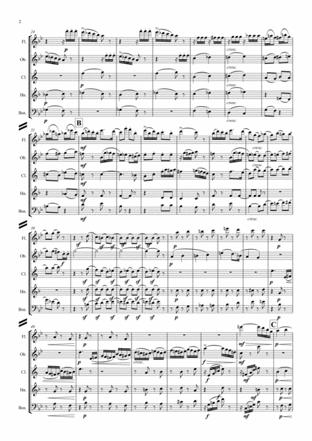 Tchaikovsky Casse Noisette Nutcracker Suite I Ouverture Miniature Miniature Overture Wind Quintet Page 2