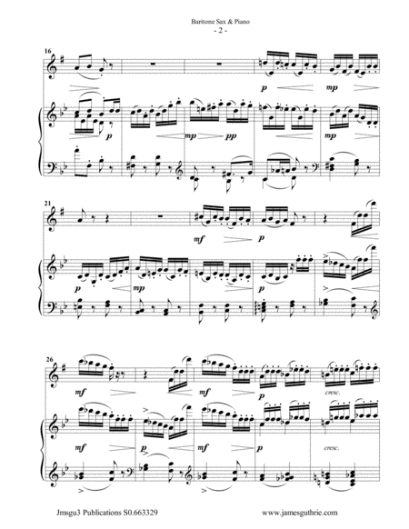 Tchaikovsky The Complete Nutcracker Suite For Baritone Sax Piano Page 2