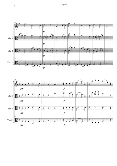 Tchaikovskys Legend For Violas Page 2