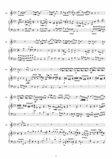 Telemann Concerto In F Minor Twv 51 F1 For Oboe And Piano Page 2