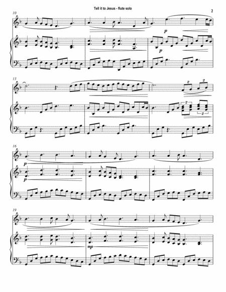 Tell It To Jesus Hymn Arrangement For Flute And Piano By Stephen R Dalrymple Page 2