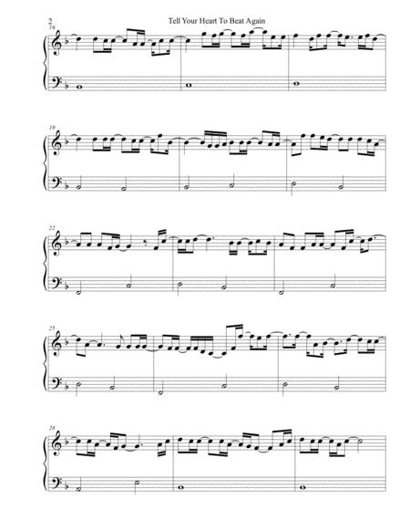 Tell Your Heart To Beat Again Danny Gokey Sheet Music Easy Piano Page 2
