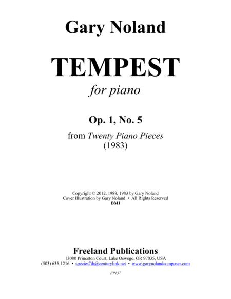 Tempest For Piano Op 1 No 5 Page 2