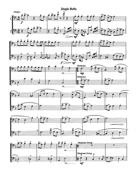 Ten Christmas Duets For Trombone Or Euphonium Page 2