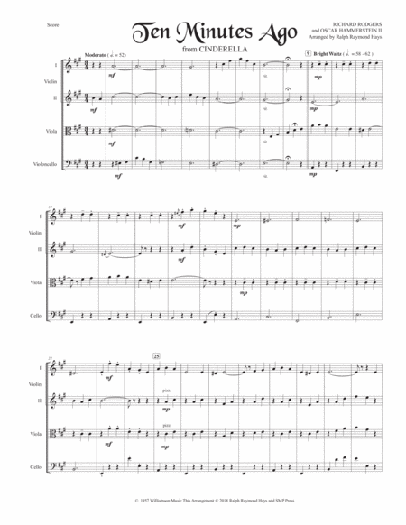 Ten Minutes Ago For String Quartet Page 2