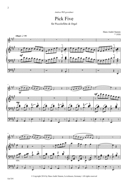 Ten Pieces For Flute Organ Page 2