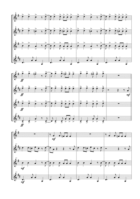 Tequila For Saxophone Quartet Page 2