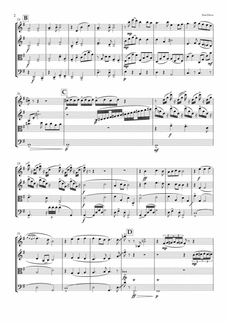 Test Drive From How To Train Your Dragon For String Quartet Page 2