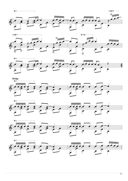 Tetap Dalam Jiwa Solo Guitar Score Page 2