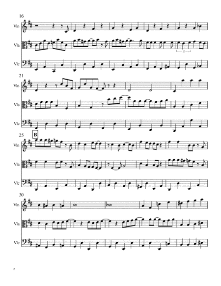 Thank You For The Music For Violin Viola Cello Trio Page 2