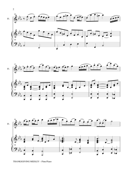 Thanksgiving Medley Flute Piano And Solo Flute Part Page 2