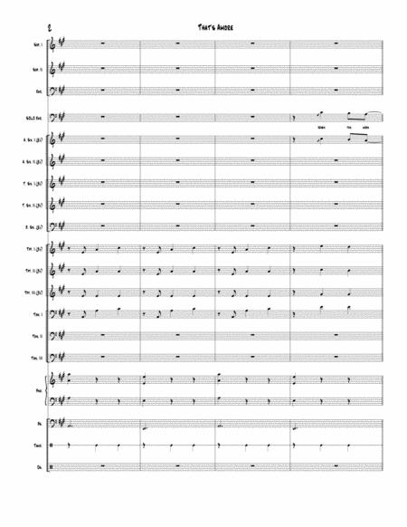 That Amore Dean Martin For Big Band Full Score Set Of Parts Page 2