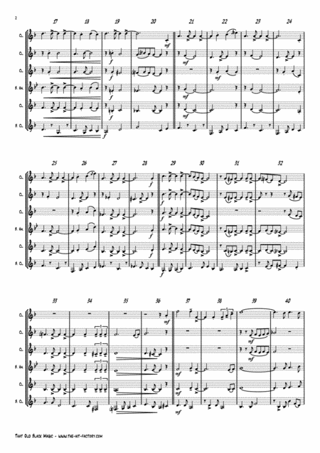 That Old Black Magic Sinatra Ella Clarinet Quintet Page 2