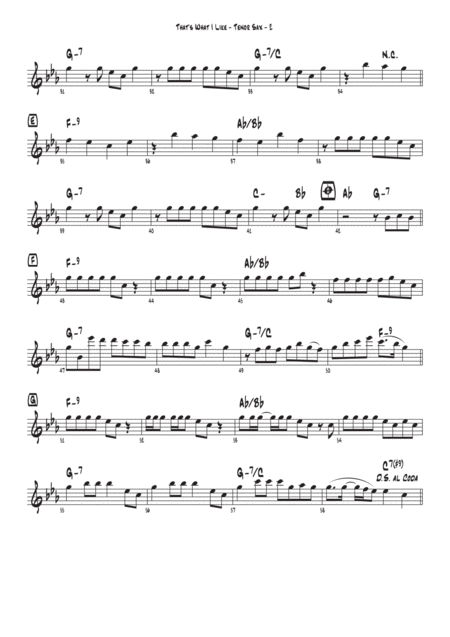 Thats What I Like Bruno Mars Tenor Sax Page 2