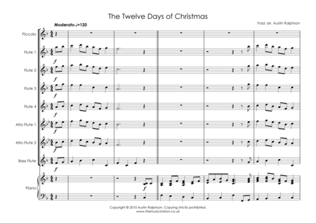 The 12 Days Of Christmas Flute Choir Flute Ensemble Page 2