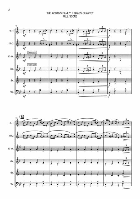 The Addams Family Theme Brass Qrt Page 2