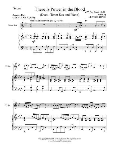 The Blood Of Jesus 3 Arrangements For Tenor Sax And Piano With Score Parts Page 2