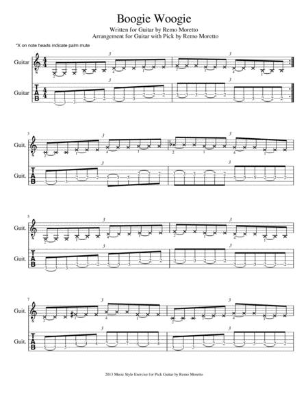 The Boogie Woogie For Guitar With Pick Page 2