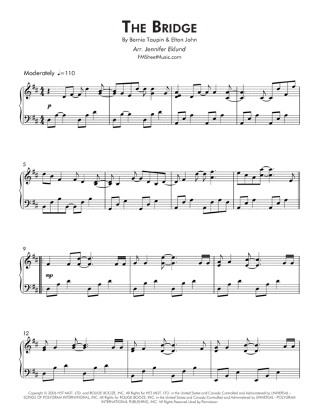 The Bridge Early Intermediate Piano Page 2