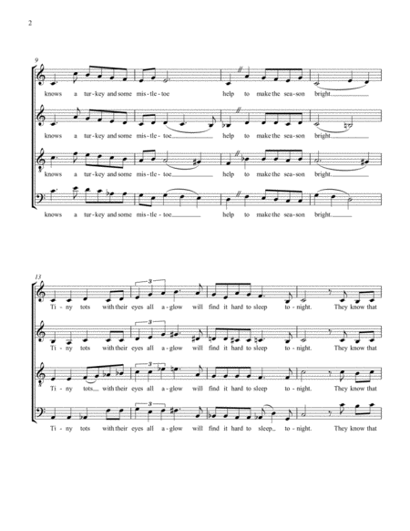 The Christmas Song 4 Part Carol Page 2